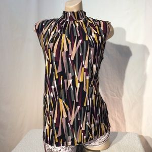 Anne Klein sleeveless dressy high neck top